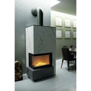 Når du leter etter en peis som forener moderne design, energieffektivitet og slitesterke materialer, er Defro Home Impuls et perfekt valg. Denne peisen med sin elegante marmor-finish og bruk av det eksklusive materialet Sinter Quartz gir både funksjonalitet og stil. Gjør hjemmet ditt til et varmt og sofistikert sted med denne toppmoderne løsningen.