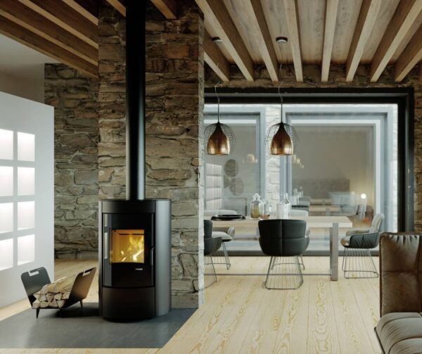 DEFRO HOME CERES 6,6KW Svart/Svart Vedspis