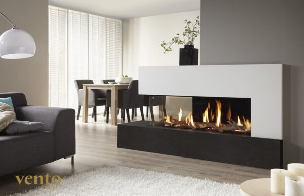 DRU metro 130XTL keramisk ved gasolkamin gaskamin