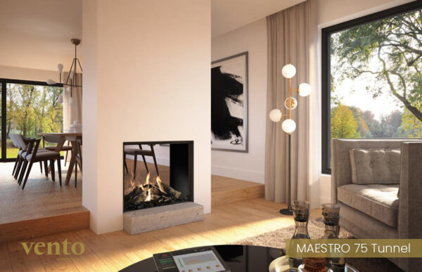 maestro gasspis gaskamin dru med keramisk ved