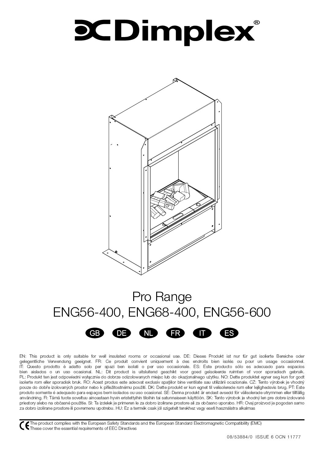 dimplex elektrisk oppen spis user manual