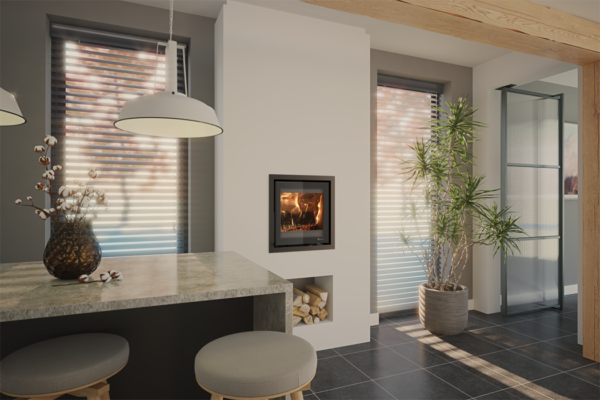 En modern kamininsats ska inte bara ge värme, den ska också höja hemmet med elegans och stilren design. Prostyle-serien från Dik Geurts uppfyller allt detta med bravur. Med sitt unika kant-till-kant-glas utmärker sig denna serie som en högklassig front kamininsats som trollbinder både estetiskt och funktionellt.